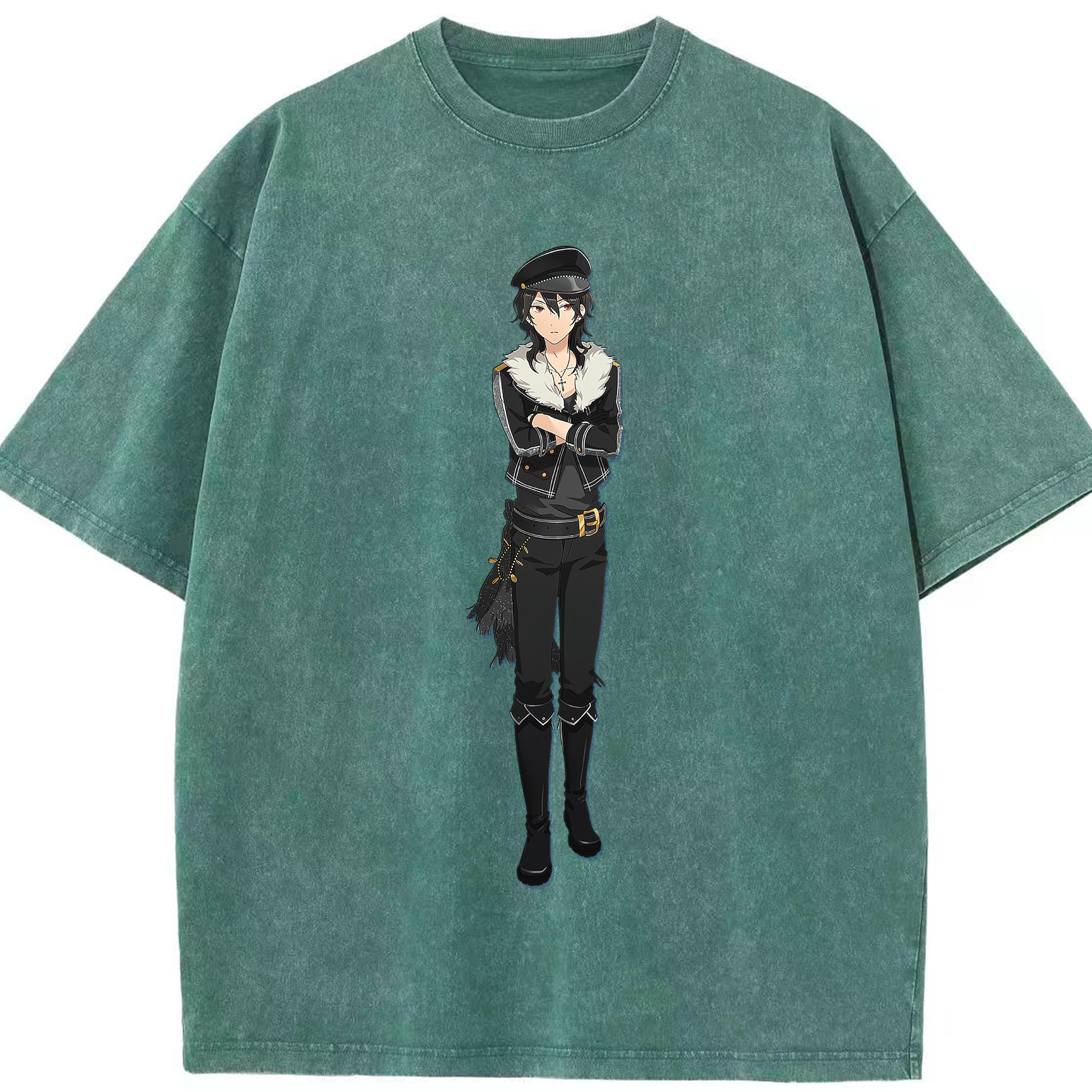 （画像用） あんさんぶるスターズ! Ensemble Stars 綿100% ヴィンテージ風 半袖Tシャツ（フロントプリント）